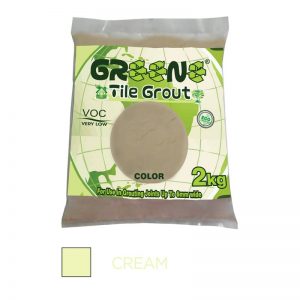 GREENE TILE GROUT 2KG CREAM 10/CTN