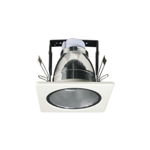 1 X E27 2.5" Square Downlight Wht (Fixture Only)