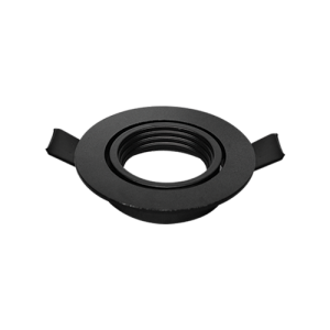 LANDLITE RECESSED ROUND DOWNLIGHT FIT LAMP: GU10 SIZE: Ø90MM BLACK