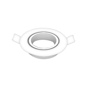 LANDLITE RECESSED ROUND DOWNLIGHT FIT LAMP: GU10 SIZE: Ø90MM WHITE