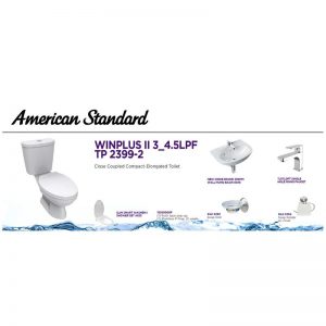 AMERICAN STANDARD PACKAGE P2399-2-05A WINPLUS II DUAL FLUSH CLASSIC SUITE