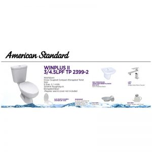 AMERICAN STANDARD PACKAGE P2399-2-06A WINPLUSII DUAL FLUSH DELUXE SUITE W/SHWR SET