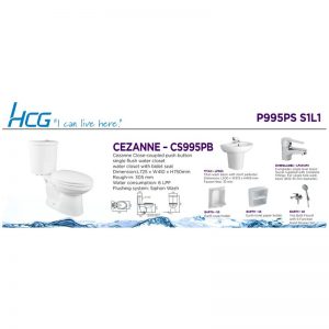 HCG PACKAGE P995PS S1L1 CEZANNE PB W/SHOWER