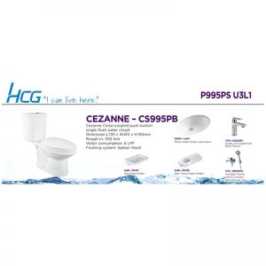 HCG PACKAGE P995PS U3L1 CEZANNE PB W/SHOWER