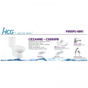 HCG PACKAGE P995PS H8N1 CEZANNE PB W/SHOWER