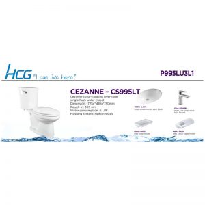 HCG PACKAGE P995LS U3L1 CEZANNE LT W/SHOWER