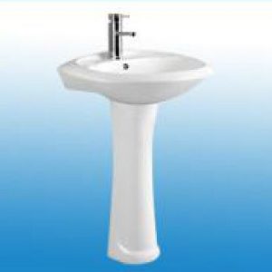 SWAN INDIVIDUAL YLB8019 WALL HUNG LAVATORY W/ PEDESTAL WHITE