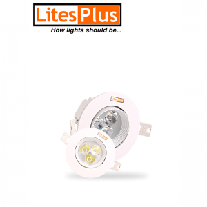 IA-7350-3W DL WHITE REC LED D/LIGHT