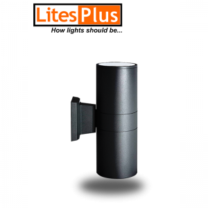 IA-5495 BLCK PLAIN DBLE OUTDOOR LAMP