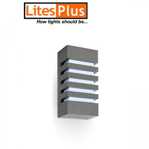 IA-6952-GRY WALL LAMP W/GRILL OUTDOOR