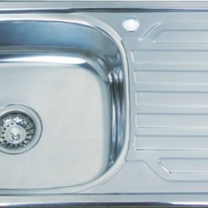 DURATECH KIT. SINK S-BOWL W/RIGHT D.BRD LEFT BOWL #ST800
