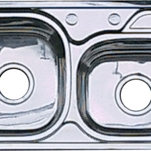 DURATECH S/S KIT SINK DOUBLE BOWL 1-HOLE #SK1629 28-3/4 X 15-3/4 X 7