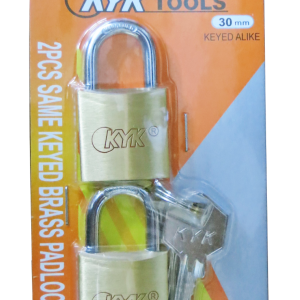 KYK 4PCS. KEYED ALIKE BRASS PADLOCK 20MM KBP204S