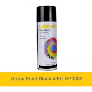 LOTUS SPRAY PAINT MATT BLACK #4 LSP0004