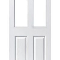 RTK MOULDED DOOR 70X210 4P TOPGLASS WHITE PRIMER W/WOOD GRAIN