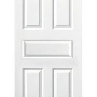 RTK MOULDED DOOR 80X210 TYPE H PALACE WHITE PRIMER W/WOOD GRAIN