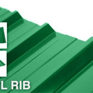 PREPAINTED STELLRIB .40MMX1.07MX2.44M GRN