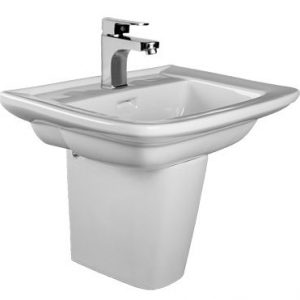 HCG INDIVIDUAL LF90S SHORT-PED WASHBASIN HILTON