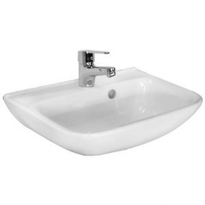 HCG INDIVIDUAL L60 WHITE WALL-HUNG WASHBASIN TITAN
