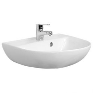 HCG INDIVIDUAL L61 WHITE WALL-HUNG WASHBASIN SATURN II