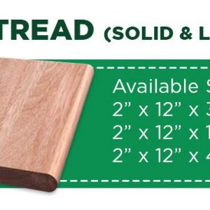 SAVEWOOD STAIR TREAD 2X12X1M SOLID LAUAN