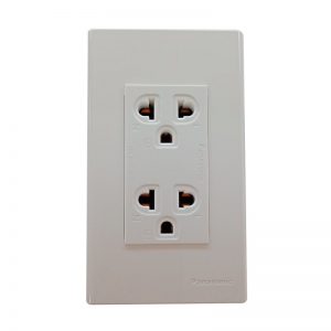 PANASONIC WEG15929-5 16A250V GRNDNG DUPLEX UNIV.RECEPTACLE WHITE