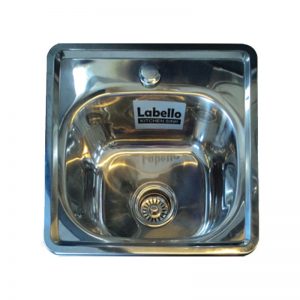LABELLO KITCHEN SINK 380X380X150MM 3838 SS-201 POL 0.6INSET W/KI