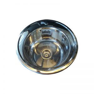 LABELLO KITCHEN SINK 490X490X170MM 490 SS-201 POL 0.6INSET W/KI