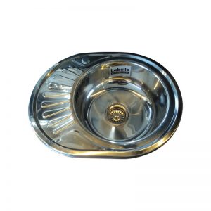 LABELLO KITCHEN SINK 570X450X160MM 5745 SS-201  POL 0.6INSET W/K