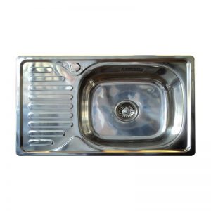 LABELLO KITCHEN SINK 660X420X160MM 6642 SS-201 POL 0.6INSET W/KI