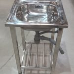 LABELLO KITCHEN SINK 500X500X800MM FS-5050 SS-201 POL FULL STAND