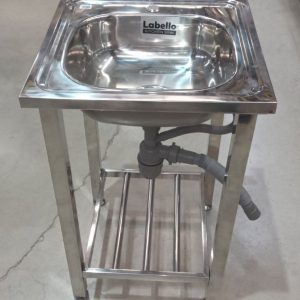 LABELLO KITCHEN SINK 500X500X800MM FS-5050 SS-201 POL FULL STAND
