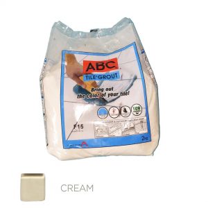 ABC TILE GROUT F16 2KG CREAM 10/1
