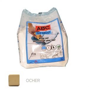 ABC TILE GROUT F17 2KG OCHER 10/1