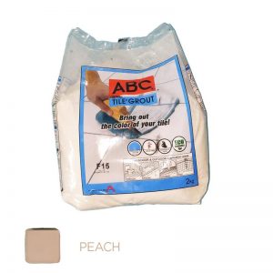 ABC TILE GROUT F23 2KG PEACH 10/1