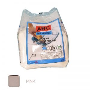 ABC TILE GROUT F24 2KG PINK 10/1