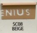 GENIUS PVC TILE TRIM C-SERIES SC08 9MMX8FT PLAIN BEIGE
