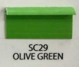 GENIUS PVC TILE TRIM C-SERIES SC29 9MMX8FT PLAIN OLIVE GREEN