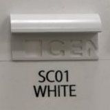 GENIUS PVC TILE TRIM C-SERIES SC01 9MMX8FT PLAIN WHITE