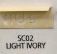 GENIUS PVC TILE TRIM A-SERIES SC02 9MMX8FT PLAIN LIGHT IVORY