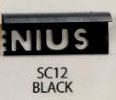 GENIUS PVC TILE TRIM A-SERIES SC12 9MMX8FT PLAIN BLACK