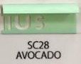 GENIUS PVC TILE TRIM A-SERIES SC28 9MMX8FT PLAIN AVOCADO GREEN
