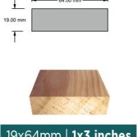 SPRINGFIELD DIY BOARD 1X3X6 PINE (64X19X1830MM)