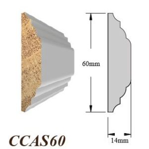 RTK PCW MOULDING 1X3X8 CCAS60 COLONIAL CASING