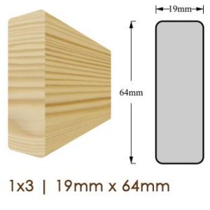 GRANCHACO DIY BOARDS 1X3X10 (19x64x3048mm)