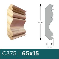 SPRINGFIELD MOULDING C375 1X3X8 PINE (65X15X2440MM)