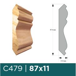 SPRINGFIELD MOULDING C479 1X4X8 PINE (87X15X2440MM)