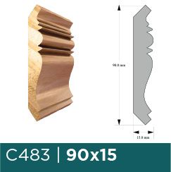 SPRINGFIELD MOULDING C483 1X4X8 PINE (90X15X2440MM)