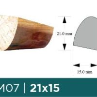 SPRINGFIELD MOULDING M07 1X1X8 PINE (21X15X2440MM)