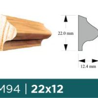 SPRINGFIELD MOULDING M94 1X1X8 PINE (22X12X2440MM)